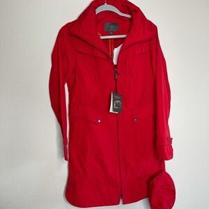 NWT Cole haan red trench coat‎